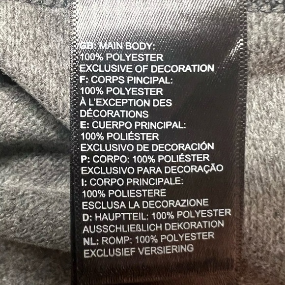 The North Face Men’s Tech 1/4 Zip Fleece Pullover Asphalt Heather Gray Large - Picture 6 of 6